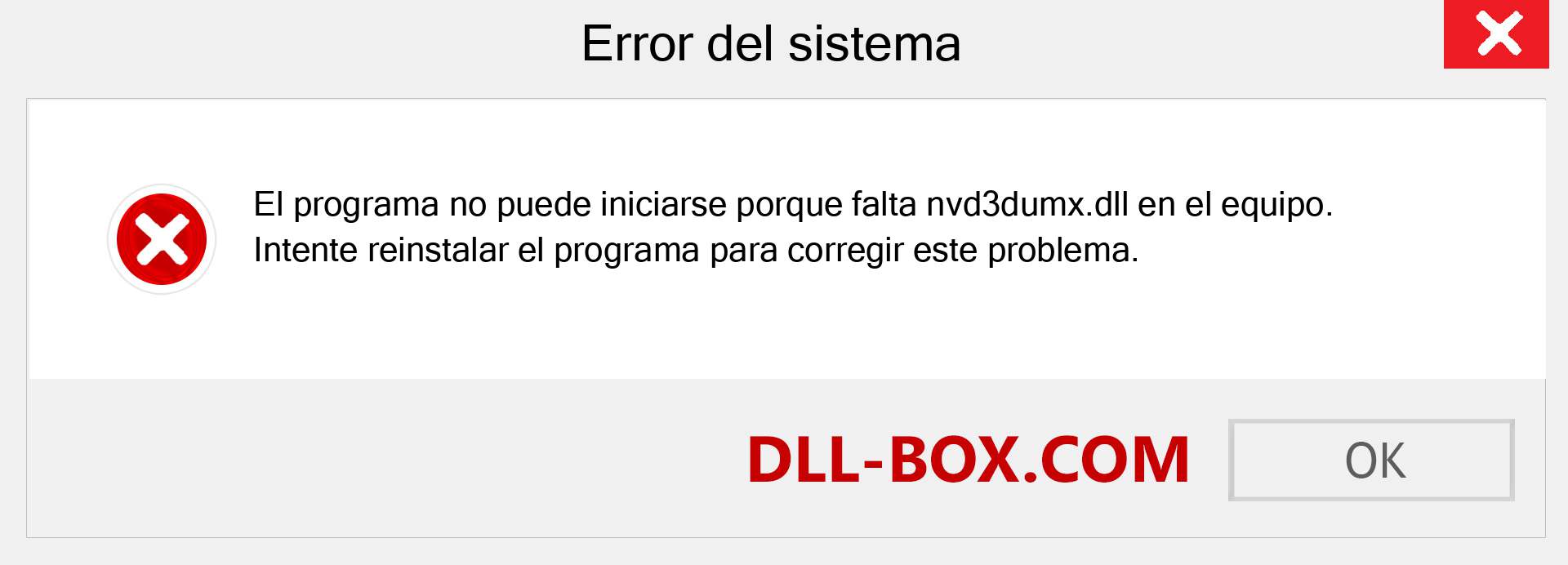 ¿Falta el archivo nvd3dumx.dll ?. Descargar para Windows 7, 8, 10 - Corregir nvd3dumx dll Missing Error en Windows, fotos, imágenes