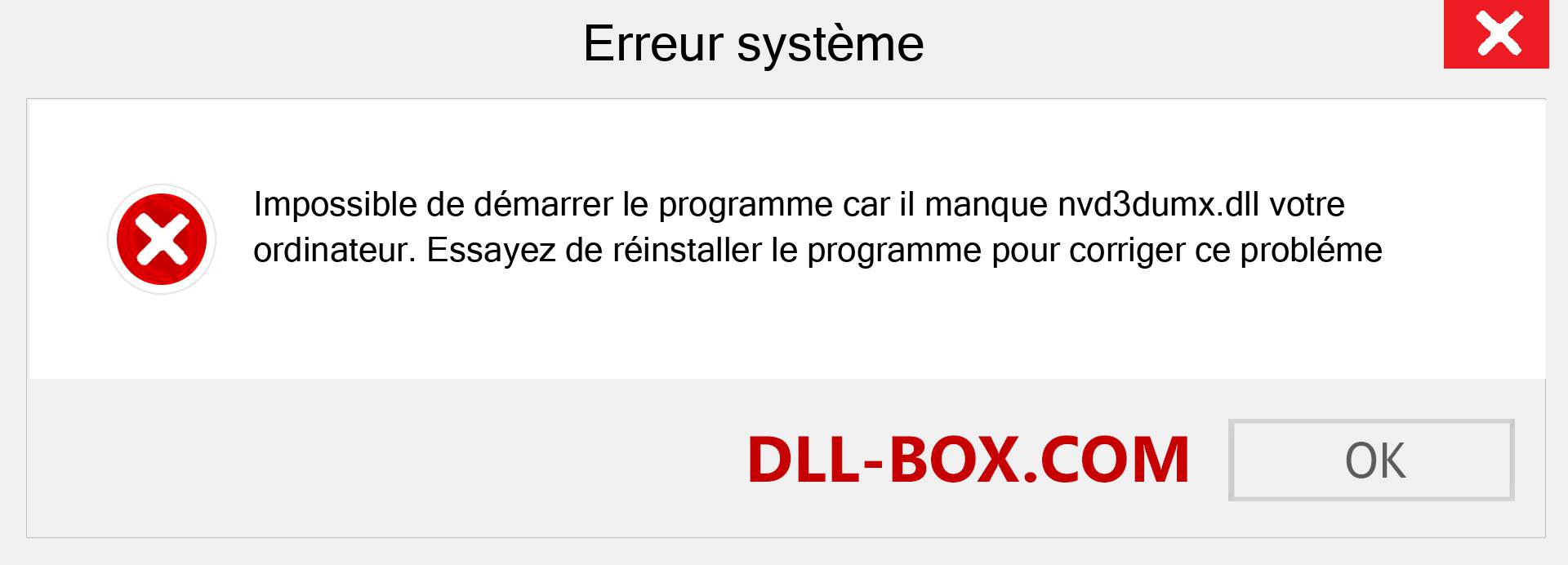 Le fichier nvd3dumx.dll est manquant ?. Télécharger pour Windows 7, 8, 10 - Correction de l'erreur manquante nvd3dumx dll sur Windows, photos, images